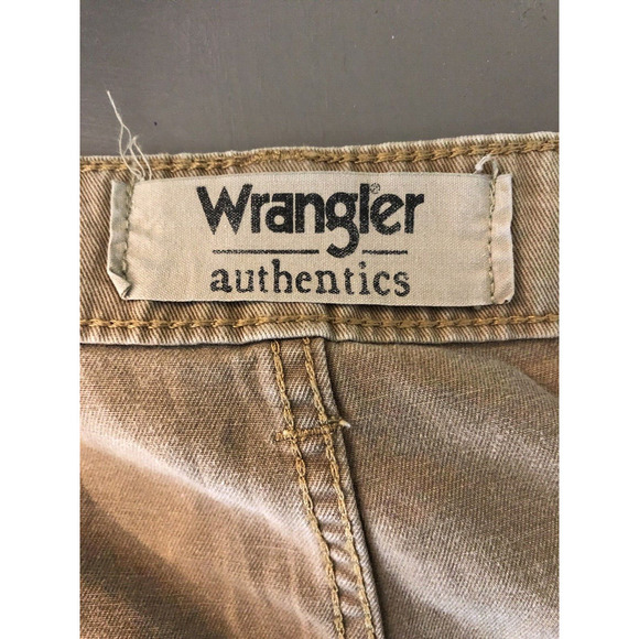 Wrangler Cargo Shorts 48 Mens Khaki Utility Pockets 100% Cotton Tan Light Brown - Picture 4 of 6